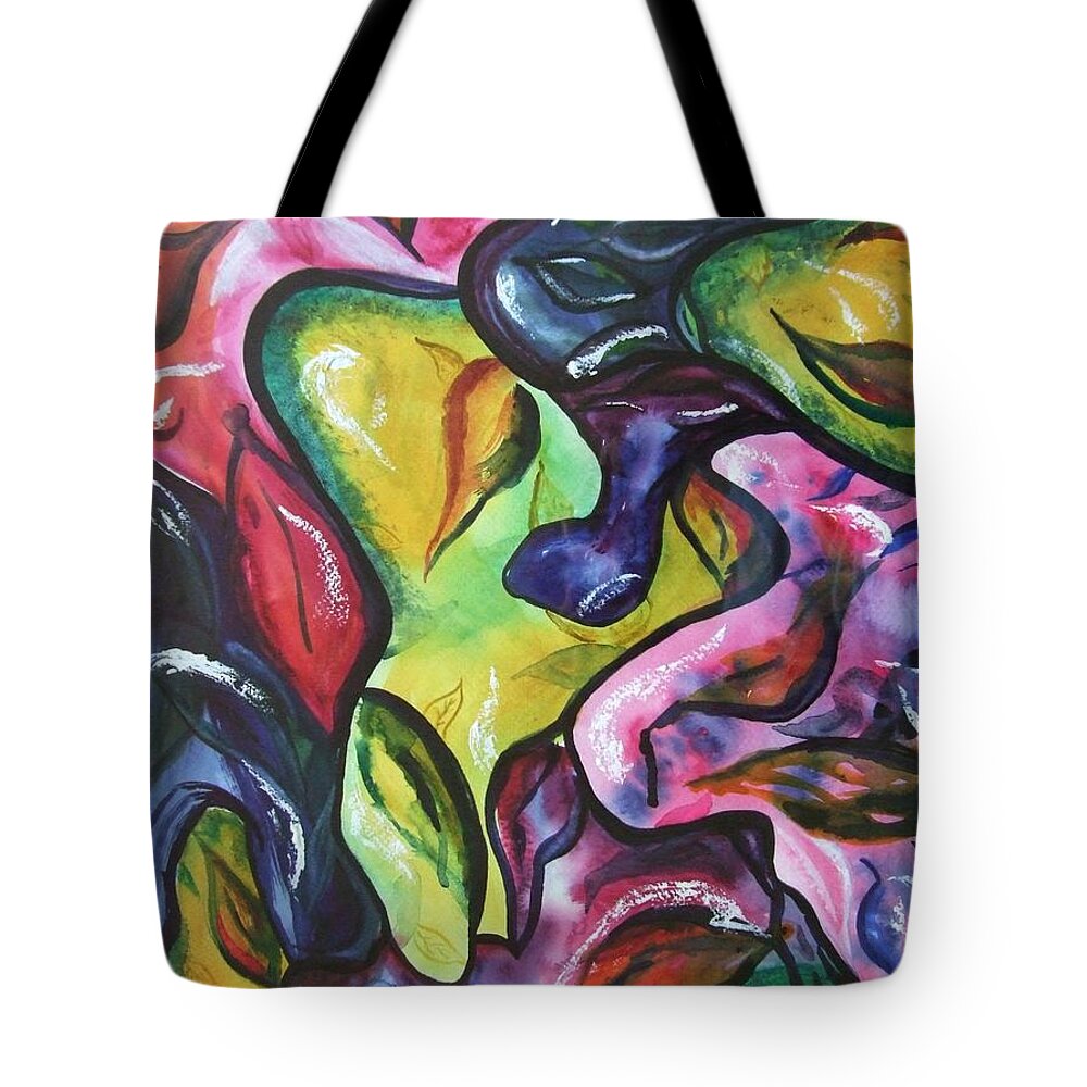 Ksg Tote Bag featuring the painting In the Beginning by Kim Shuckhart Gunns