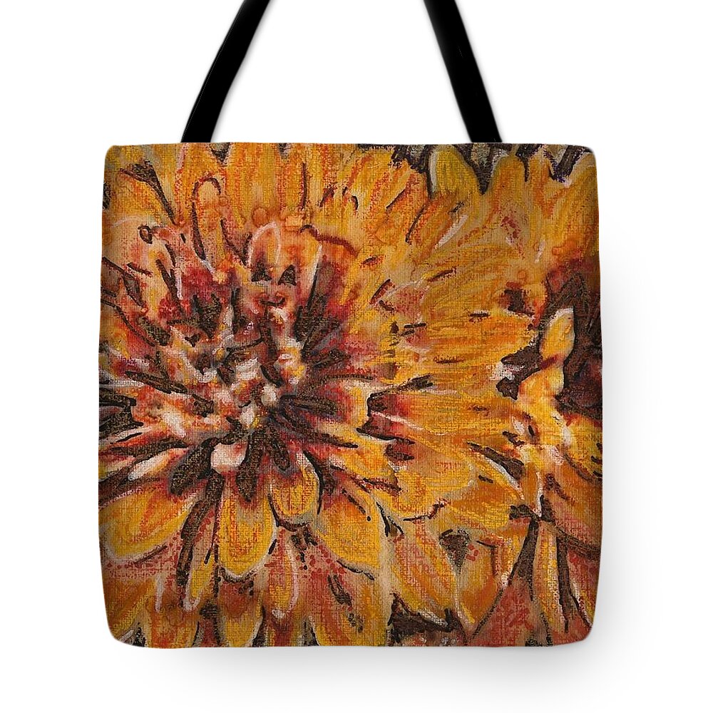 Wildflower Tote Bag featuring the painting Fall Wonder by Cara Frafjord