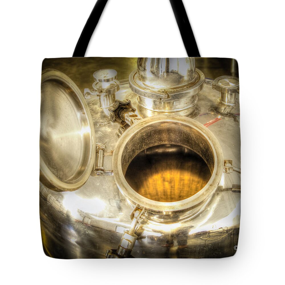 Distilling Tote Bag featuring the photograph Industrial Magic by Al Griffin