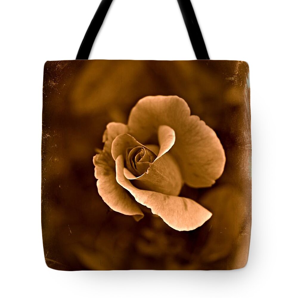 Rose Tote Bag featuring the photograph Inner Beauty by Clare Bevan