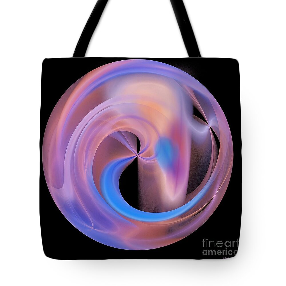 Inner Glow Tote Bag featuring the digital art Inner Glow by Elizabeth McTaggart