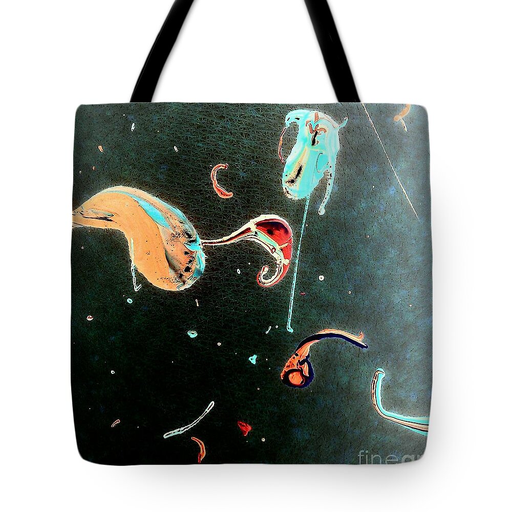 Skin Tote Bag featuring the painting Inner Space by Jacqueline McReynolds
