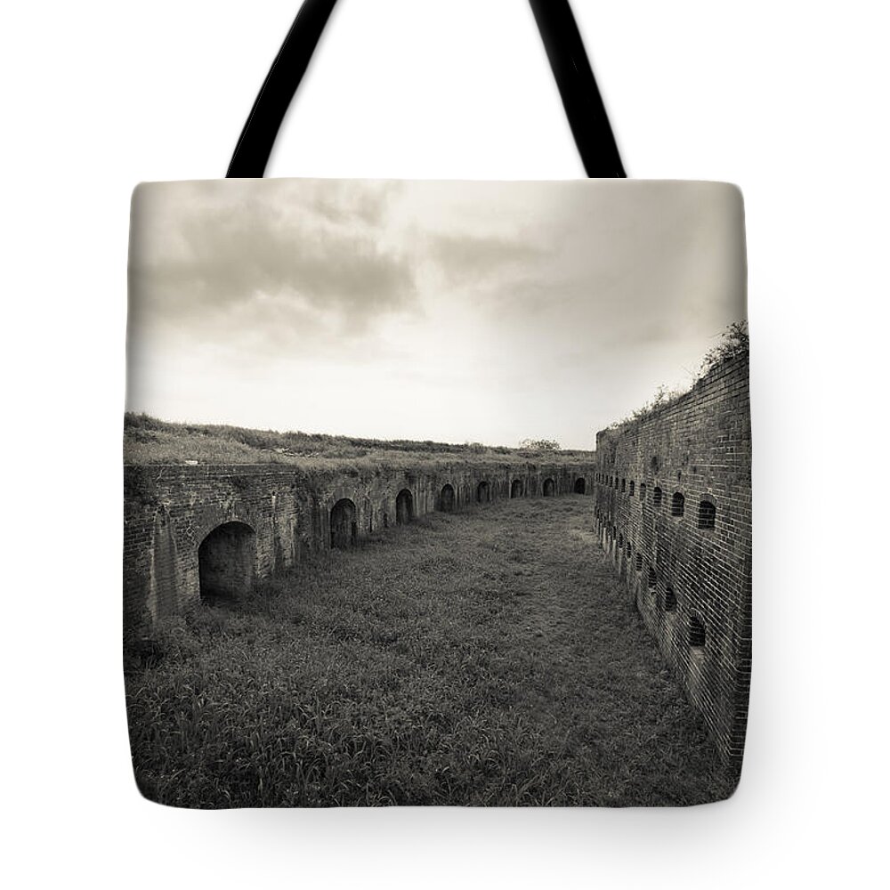 Fort Macomb Tote Bag featuring the photograph Inside Fort Macomb by David Morefield