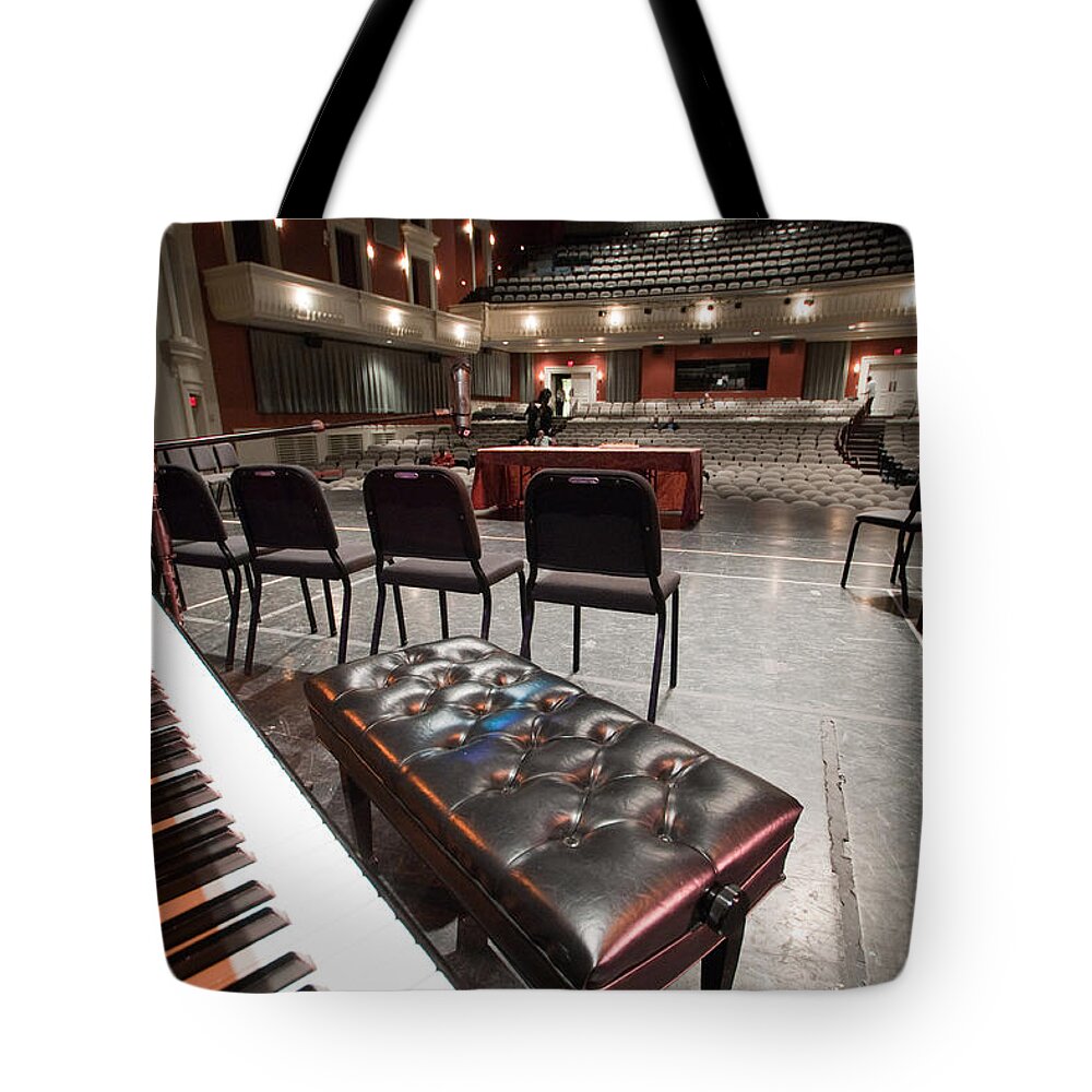 Inside Theater Tote Bag featuring the photograph Inside Theater by Alex Grichenko