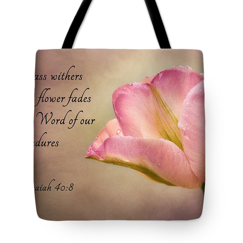 Tulip Tote Bag featuring the photograph Inspirational Tulip by Mary Jo Allen