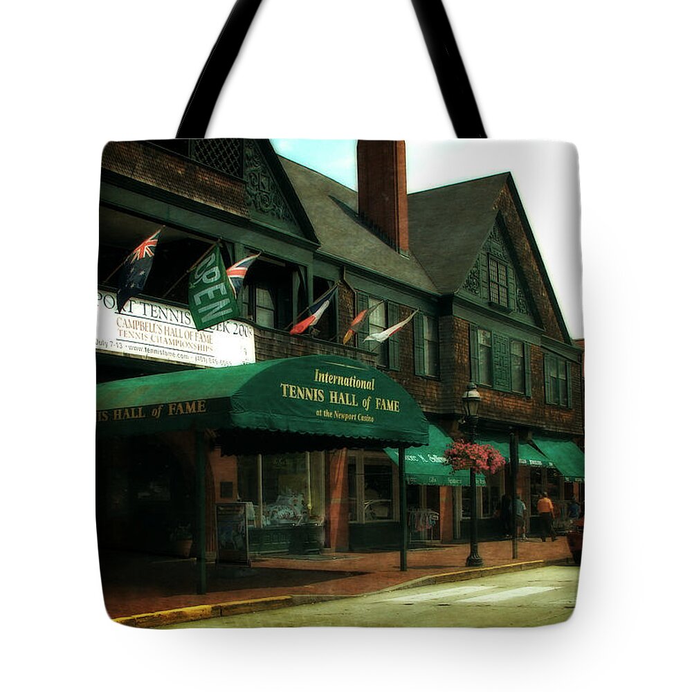 Newport Tote Bag featuring the photograph International Tennis Hall of Fame by Michelle Calkins