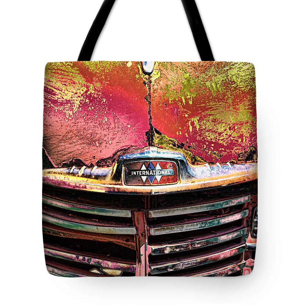 Ron Roberts Tote Bag featuring the photograph International Truck by Ron Roberts
