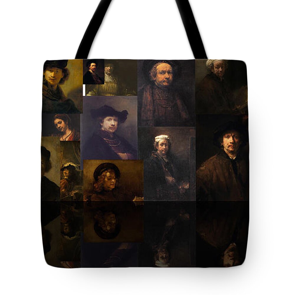 Rembrandt Harmenszoon Van Rijn Tote Bag featuring the painting Into The Night by David Bridburg