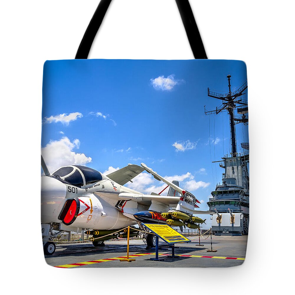 Corpus Christi Tote Bag featuring the photograph Intruder on the Lexington by Tim Stanley