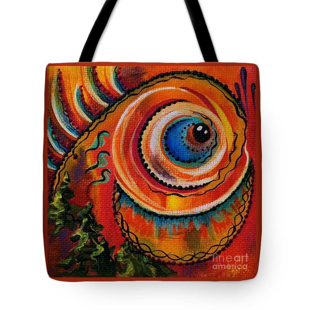 Third Eye Painting Tote Bag featuring the painting Intuitive Spirit Eye by Deborha Kerr