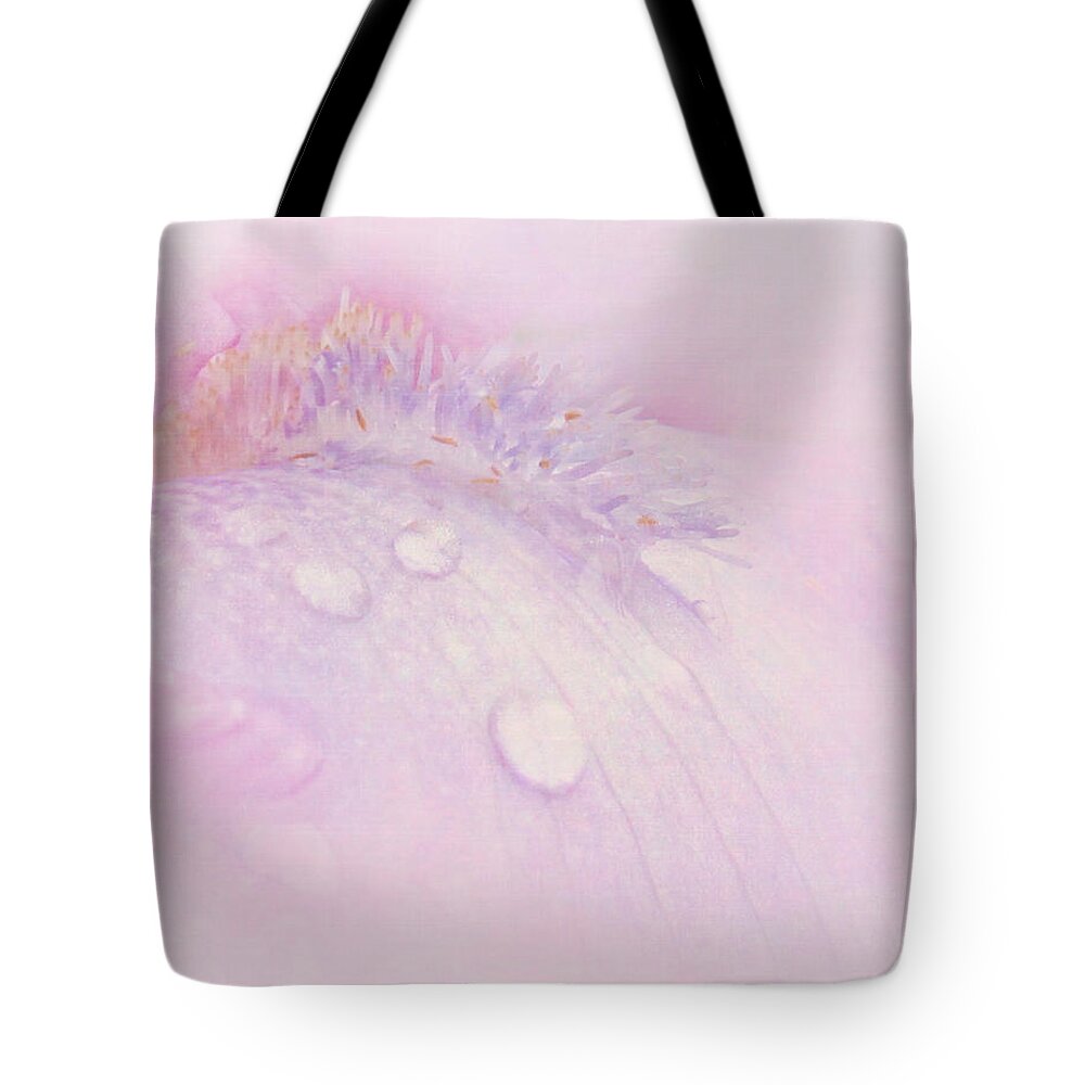 Abstract Tote Bag featuring the photograph Iris Soul by David and Carol Kelly
