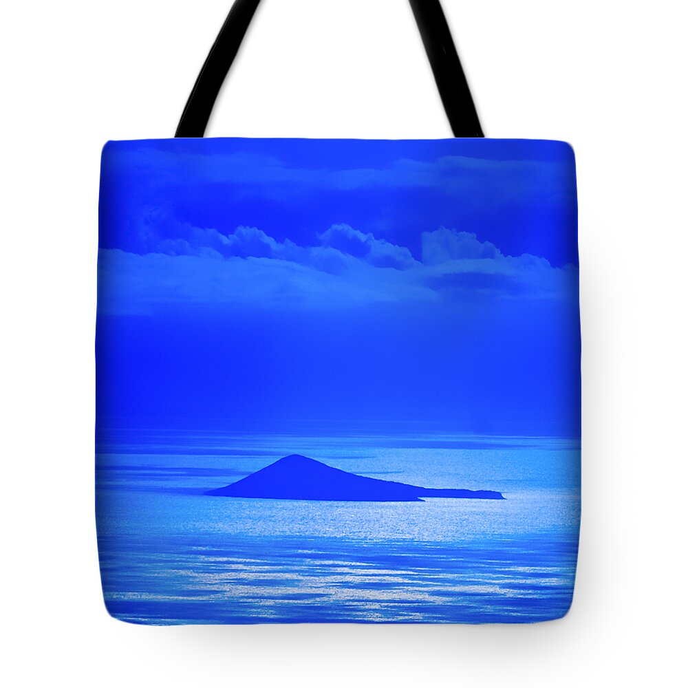 Aqua Tote Bag featuring the photograph Island of Yesterday by Christi Kraft