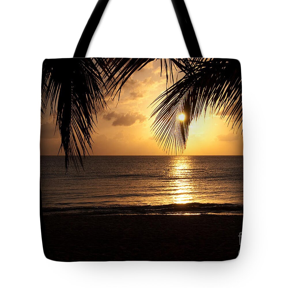 Island Tote Bag featuring the photograph Island Sunset by Charles Dobbs