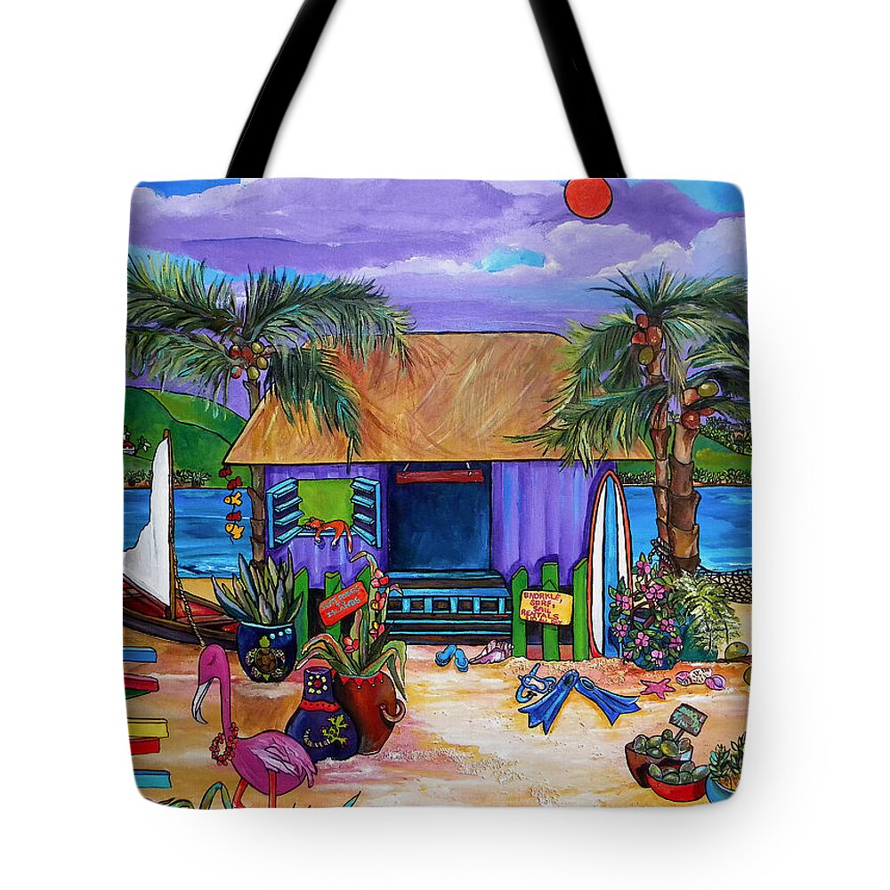 Island Tote Bag featuring the painting Island Time by Patti Schermerhorn