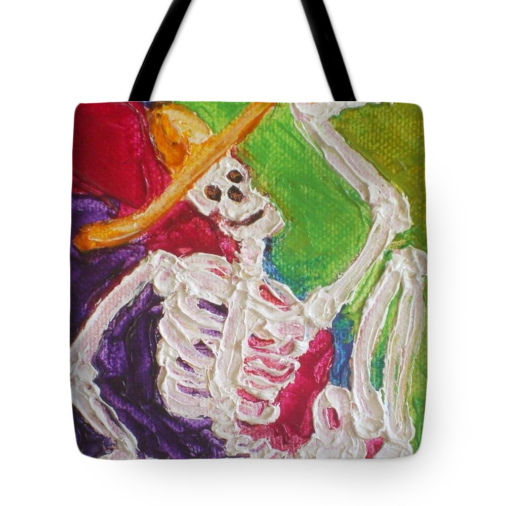 Halloween Tote Bag featuring the painting Isn't It Chilly by Paris Wyatt Llanso