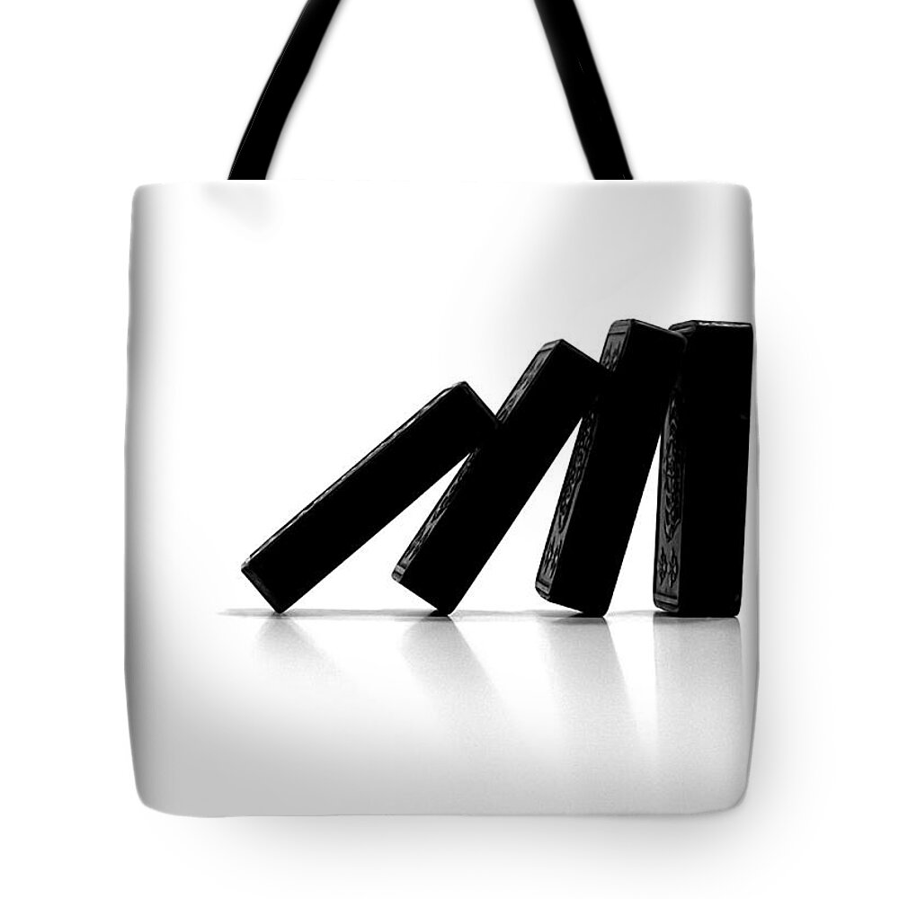 Domino Tote Bag featuring the photograph It begins .... by Mark McKinney