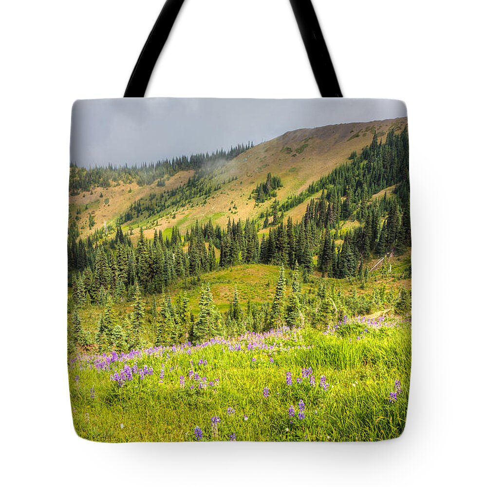 Altitude Tote Bag featuring the photograph It Couldn't Be Prettier by Heidi Smith