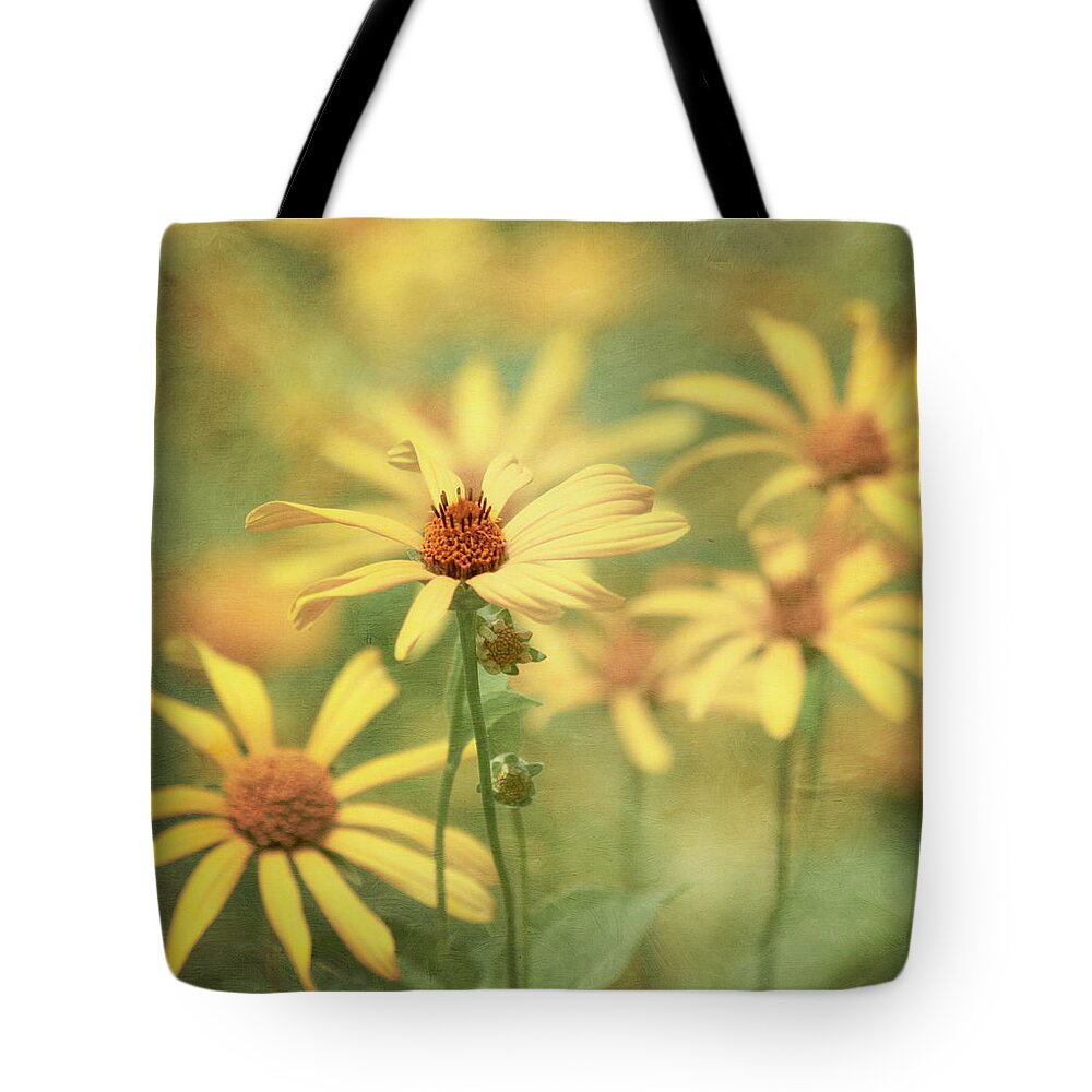 Yellow Flower Tote Bag featuring the photograph It Must Be by Kim Hojnacki