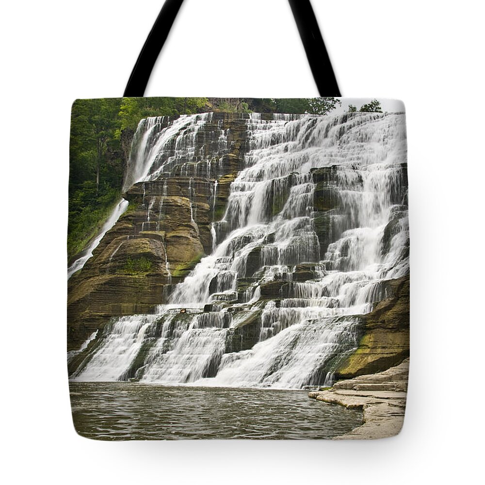 Ithaca Falls Tote Bag featuring the photograph Ithaca Falls by Anthony Sacco