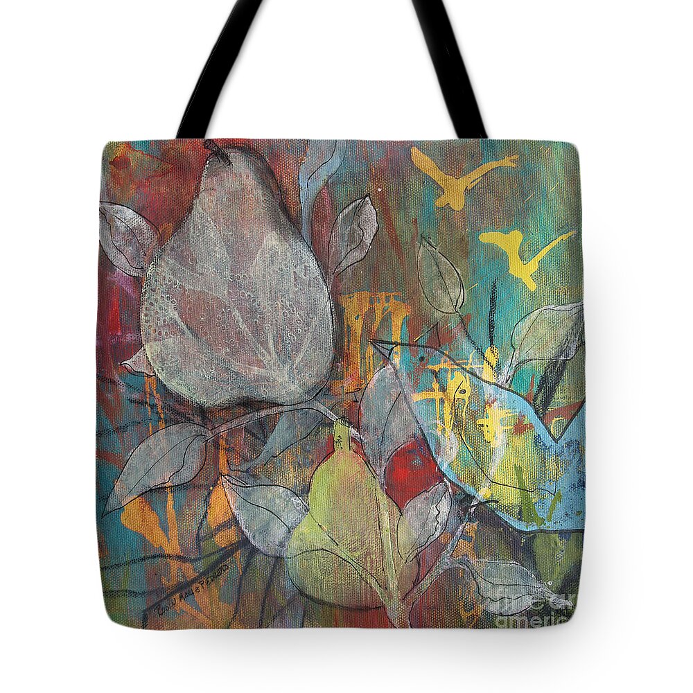 Robin Maria Pedrero Tote Bag featuring the painting It's Electric by Robin Pedrero