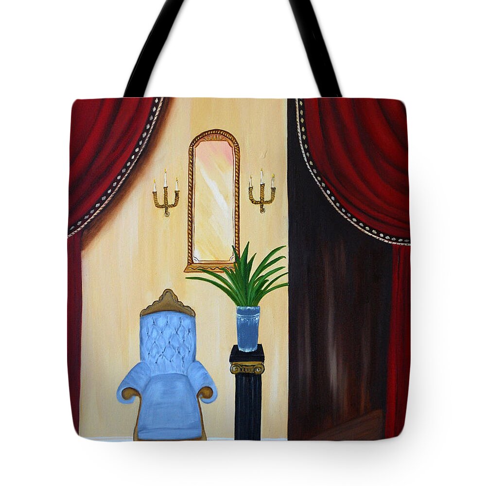 Oil Tote Bag featuring the painting Its time to reflect by Sonali Kukreja