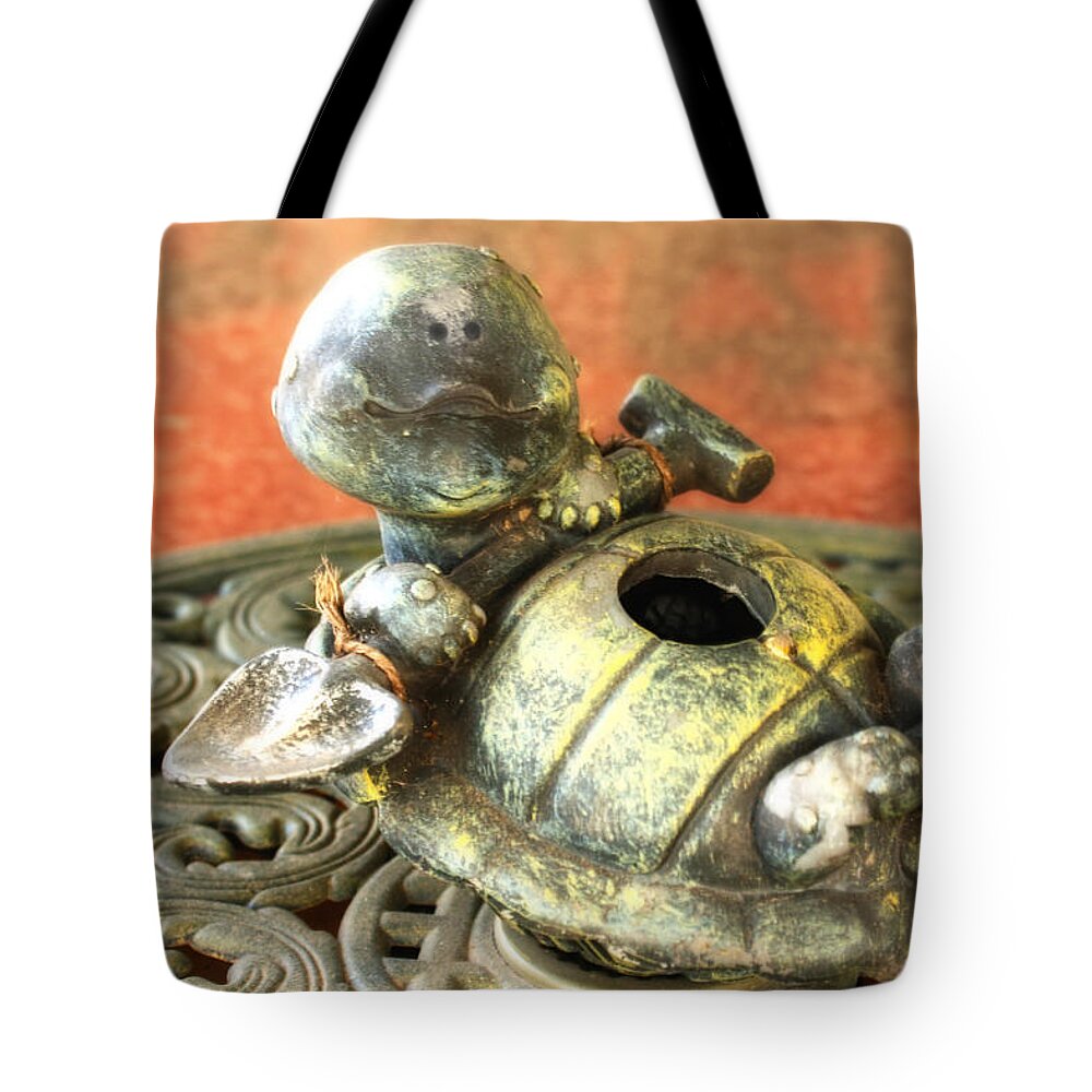 Metal Tote Bag featuring the photograph I've Fallen and I Can't Get Up by Joan Bertucci