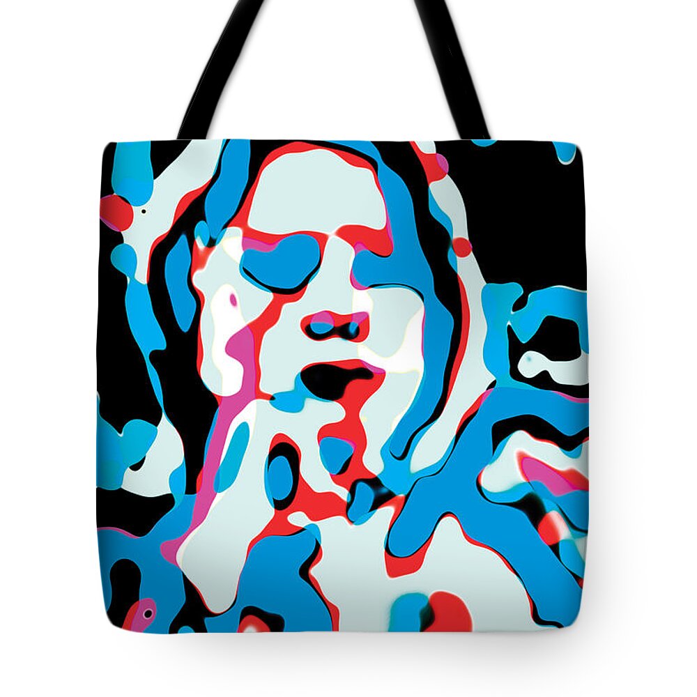 Abstract Art Tote Bag featuring the digital art Jackson Who by David Davies