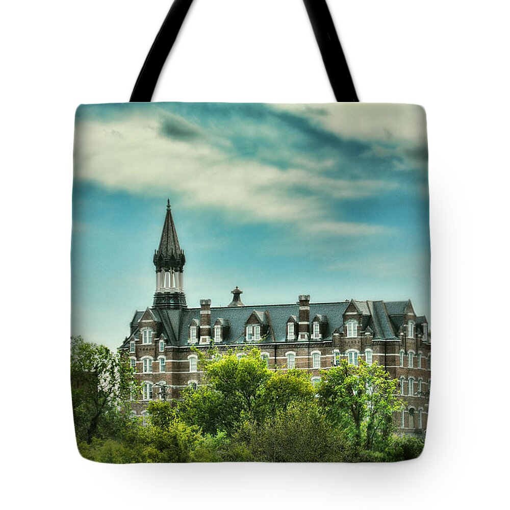 Gothic Tote Bag featuring the photograph Jubilee Hall at Fisk University - Nashville Tennessee by Jai Johnson