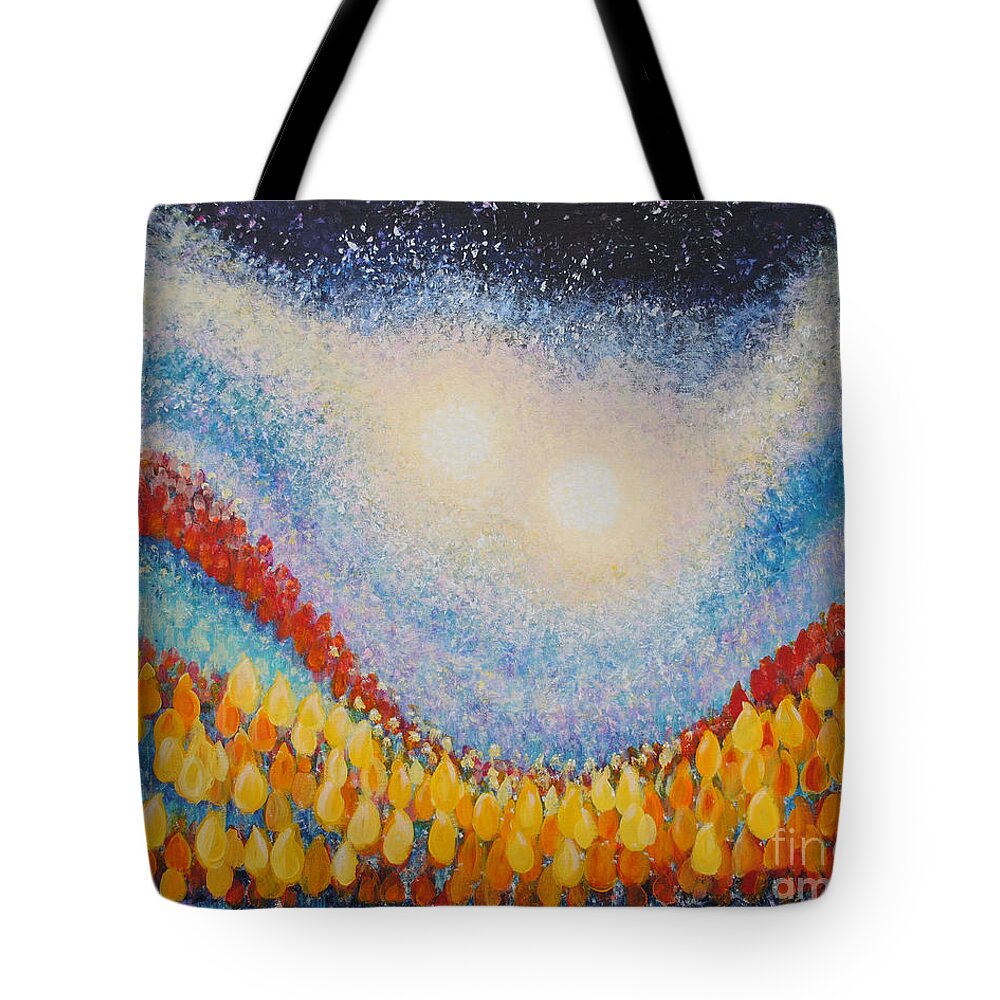 Jubilee Tote Bag featuring the painting Jubilee by Holly Carmichael