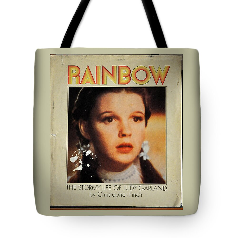 Judy Garland Tote Bag featuring the photograph Judy Garland Rainbow by Jay Milo