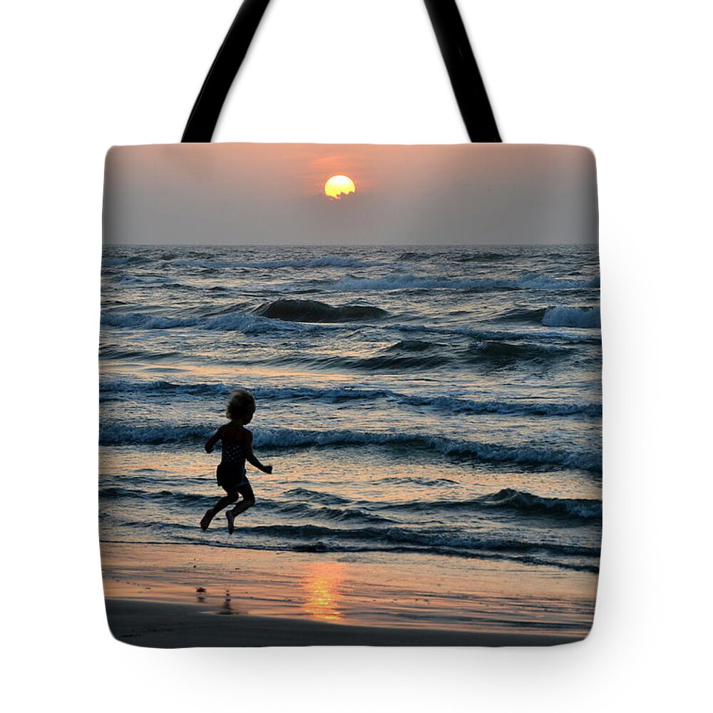 Joy Tote Bag featuring the photograph Jumping for Joy by Debra Martz