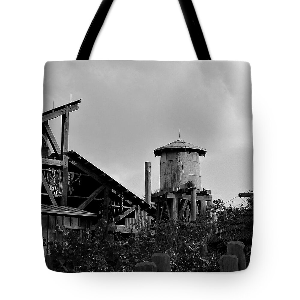 Jungle Tote Bag featuring the photograph Jungle Water Tower by Richard Reeve