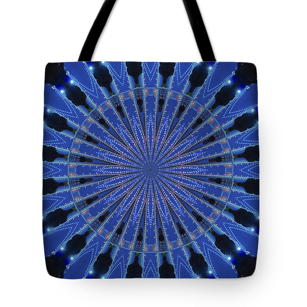 Geometric Tote Bag featuring the photograph Kaleidoscopes by Theodore Jones