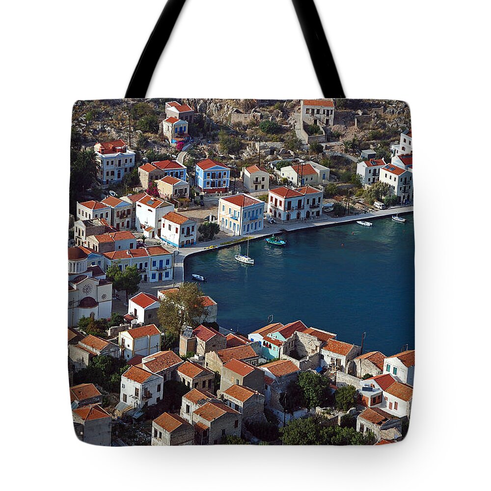 Kastelorizo Tote Bag featuring the photograph Kastelorizo island by George Atsametakis
