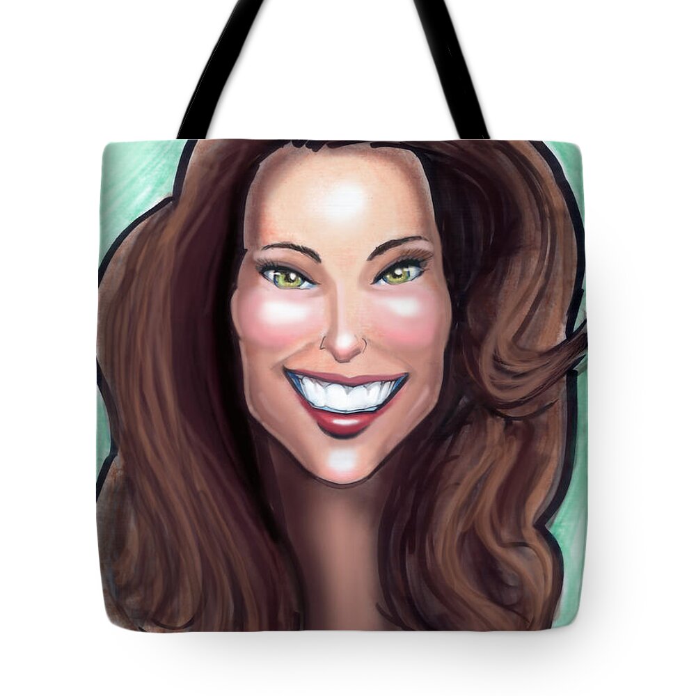 Kate Middleton Tote Bag featuring the painting Kate Middleton by Kevin Middleton