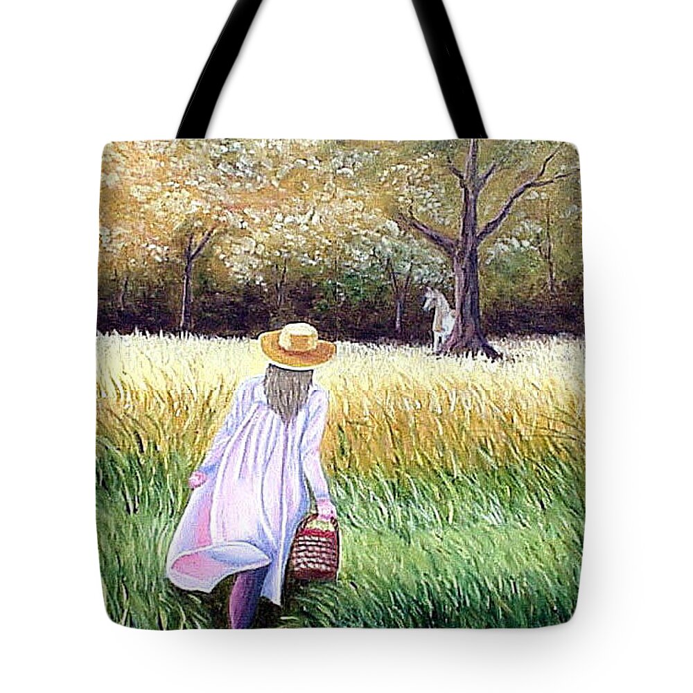 Kathy Tote Bag featuring the painting Kathy by Fran Brooks