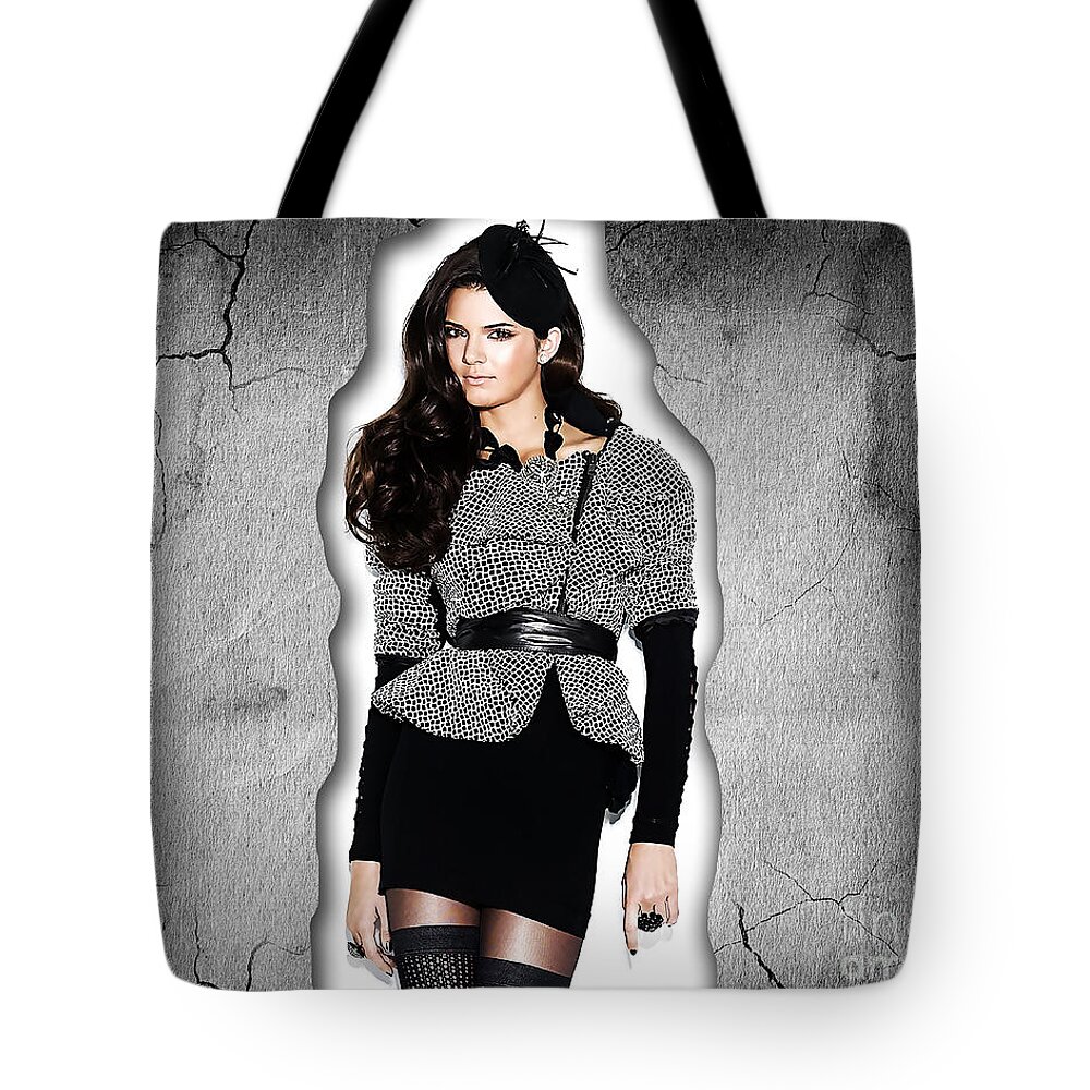 Kendall Jenner Tote Bag by Marvin Blaine - Fine Art America