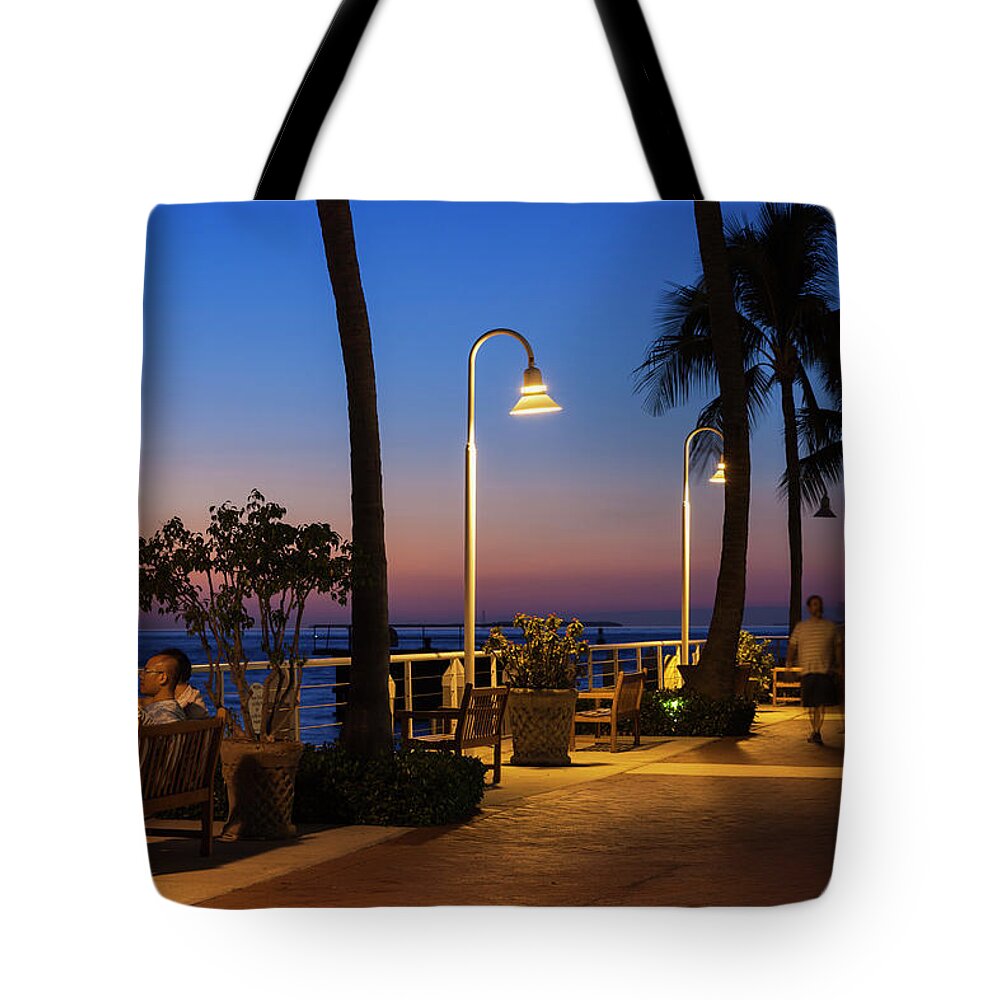 East Tote Bag featuring the photograph Key West, Florida, Exterior View by Walter Bibikow