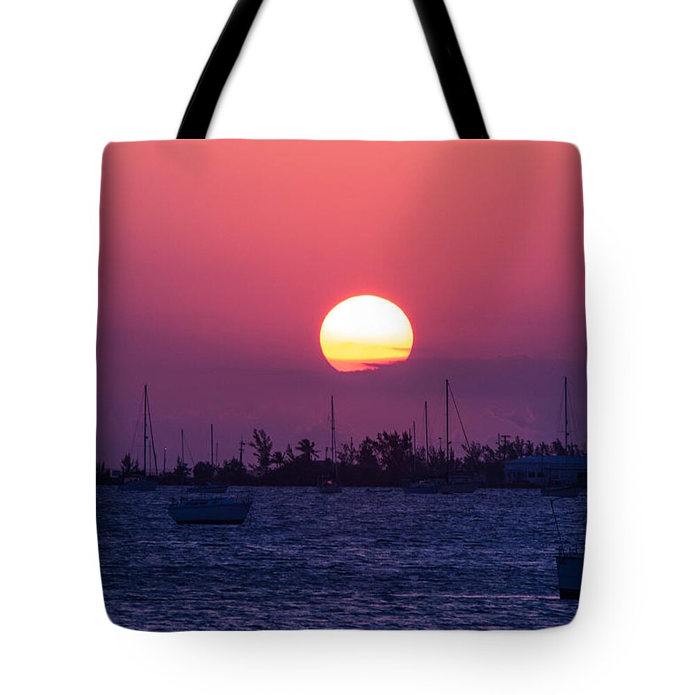 Key West Tote Bag featuring the photograph Keys Sunset by Shannon Harrington