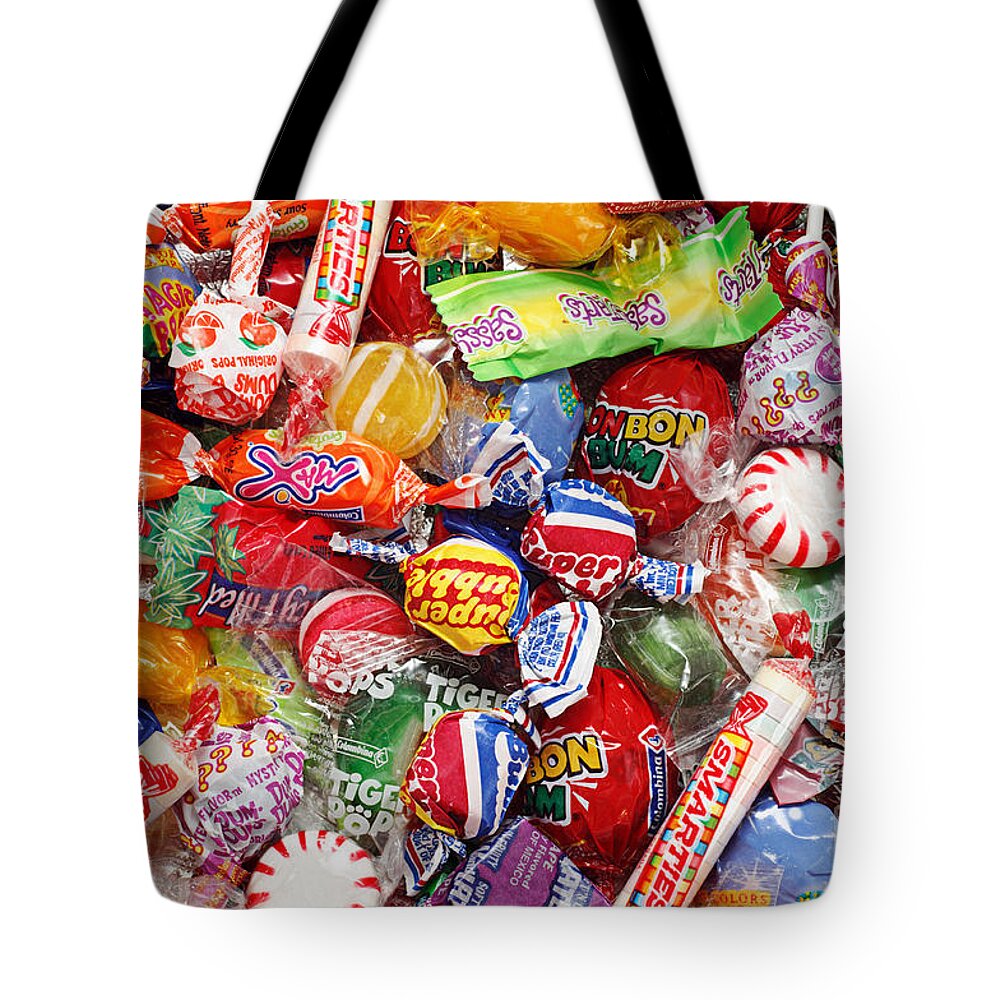 Candy Tote Bag featuring the photograph Kids Play 2 by Andee Design