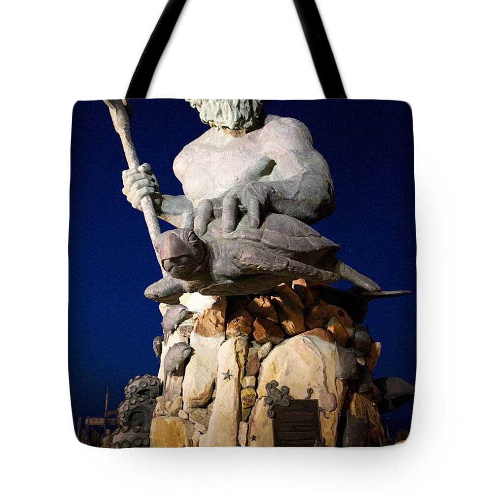 King Neptune Tote Bag featuring the photograph King Neptune by Allan Morrison