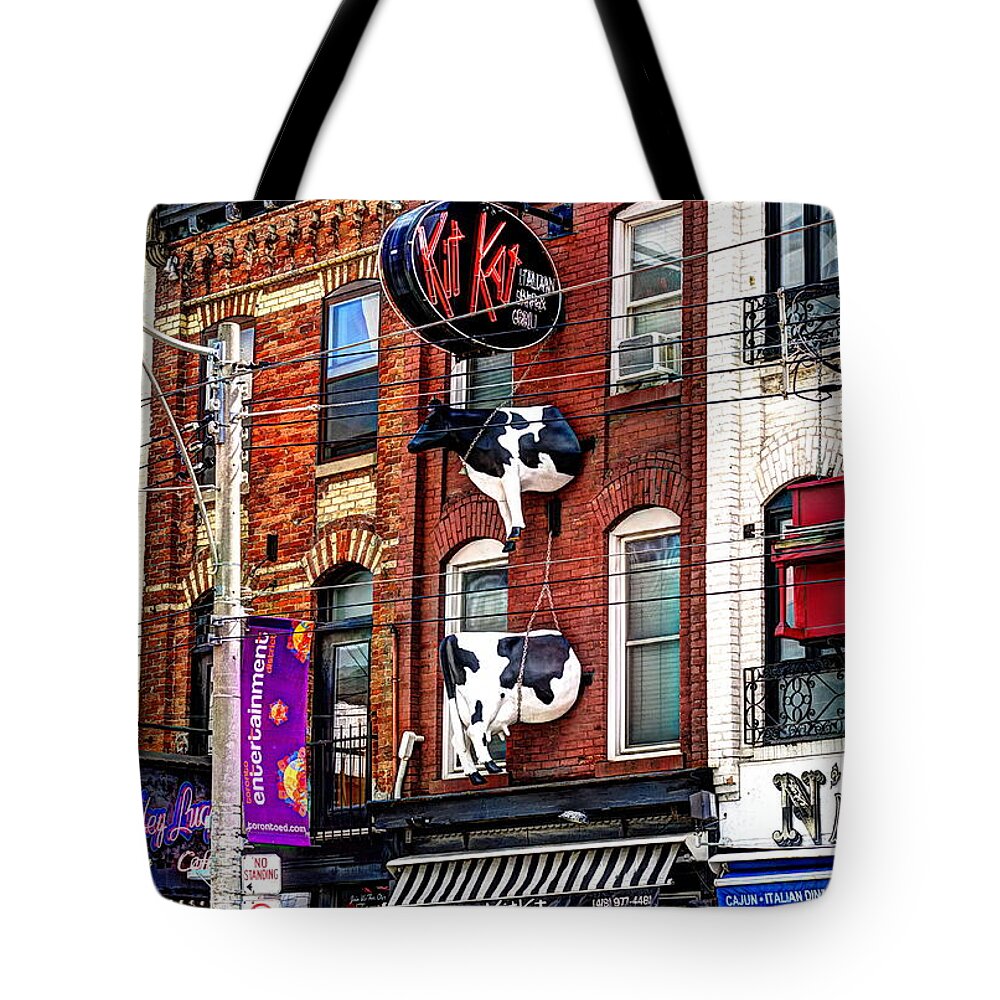 King Street West Tote Bag featuring the photograph King Street West by Nicky Jameson