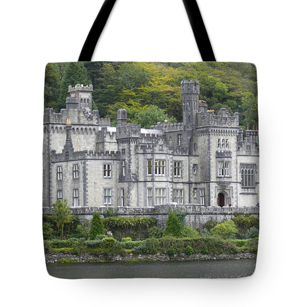 Travel Tote Bag featuring the photograph Kylemore Abbey by Mike McGlothlen