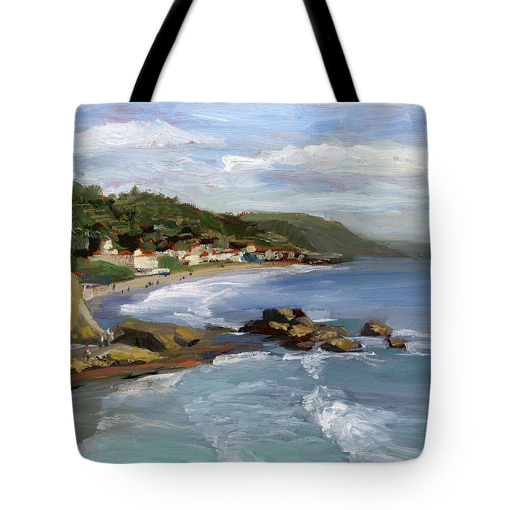 Laguna Beach Original Art Zip Tote Bag