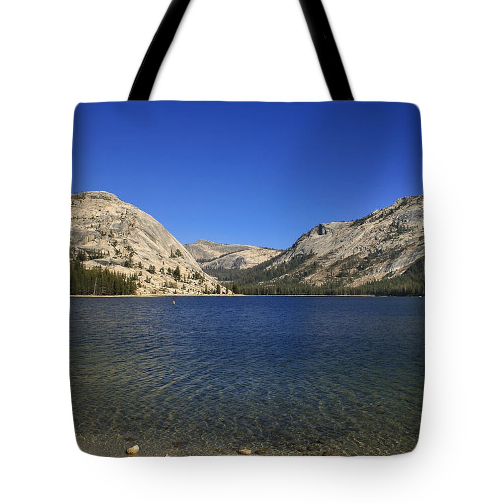 Lake Tote Bag featuring the photograph Lake Ellery Yosemite by David Millenheft
