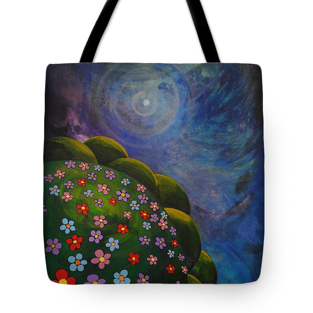 Landscape Tote Bag featuring the painting Landscape by Mindy Huntress