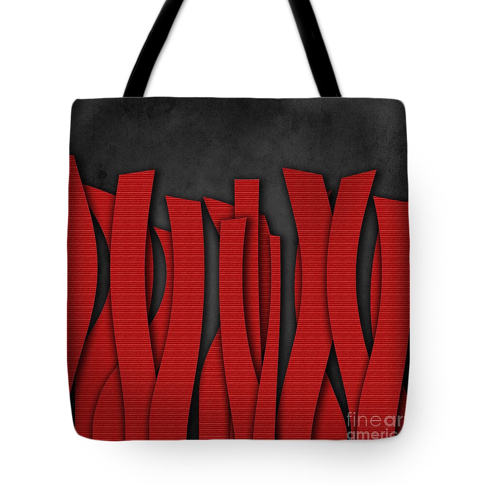 Modern Canvas Prints Tote Bag featuring the digital art Languettes by Aimelle Ml