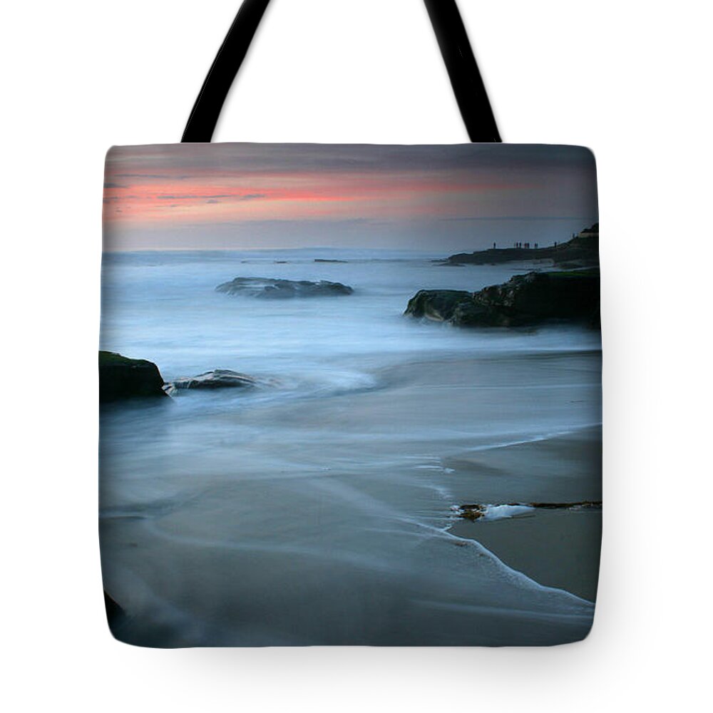 Landscape Tote Bag featuring the photograph Last Light at Windansea Beach by Scott Cunningham