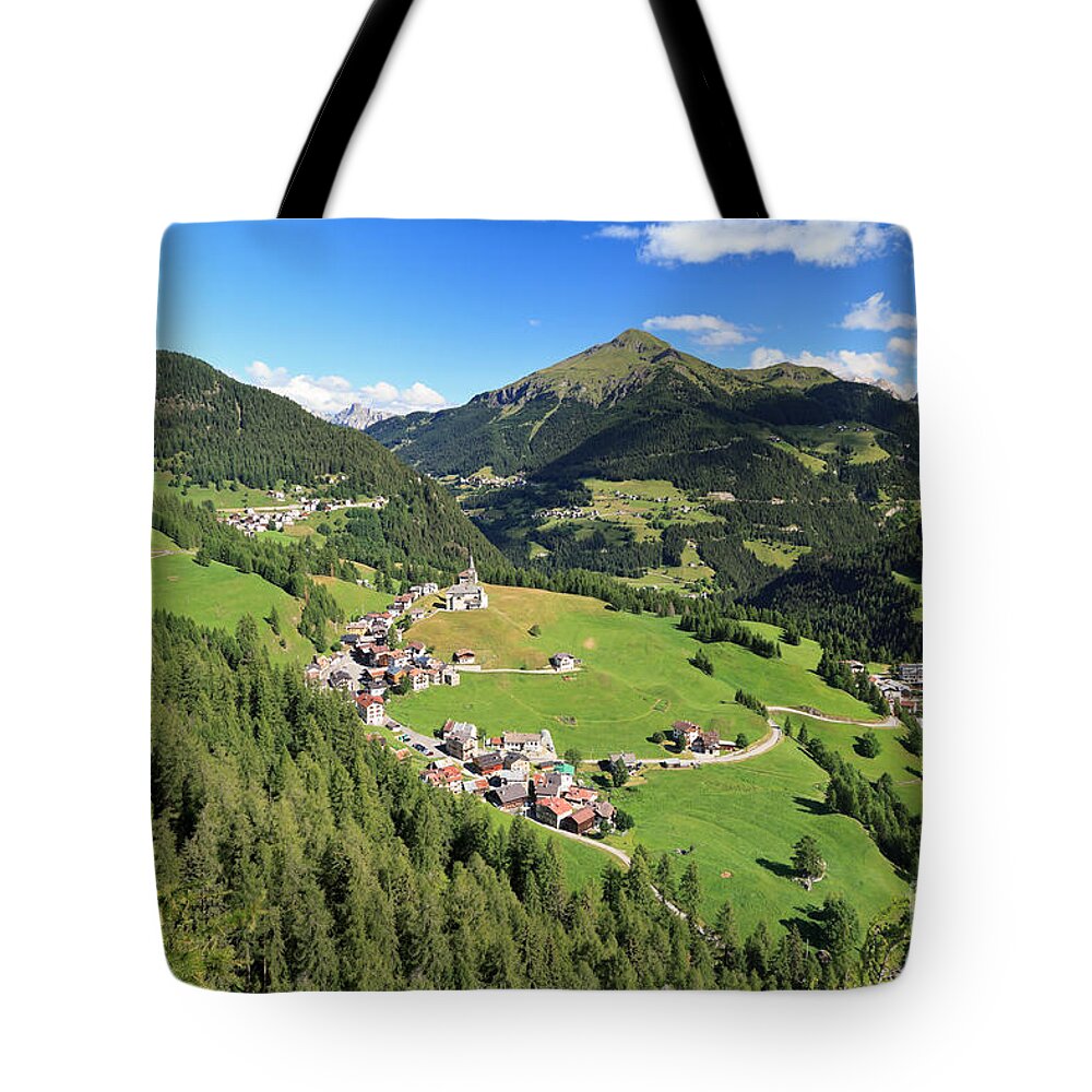 Laste Tote Bag featuring the photograph Laste - Val Cordevole by Antonio Scarpi