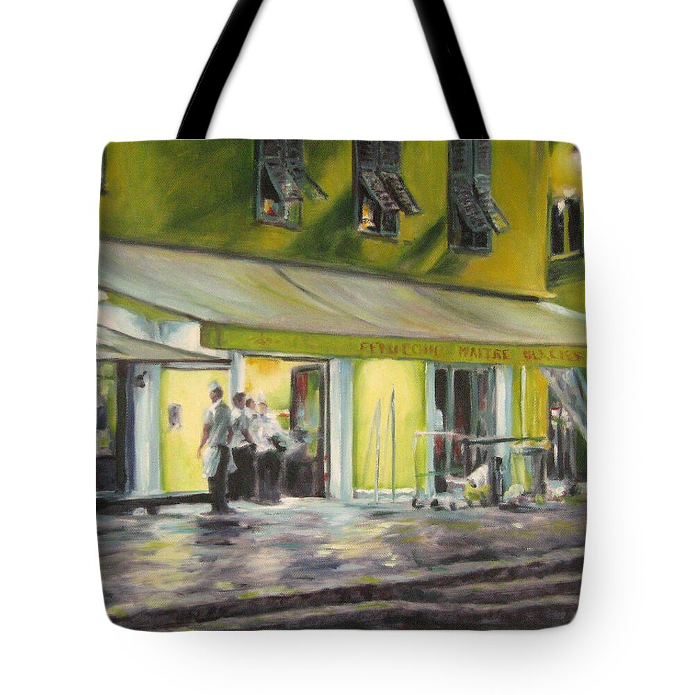 My Art Tote Bag featuring the painting Late Night Cleanup by Connie Schaertl